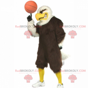 Mascote pássaro jogador de basquete - Redbrokoly.com
