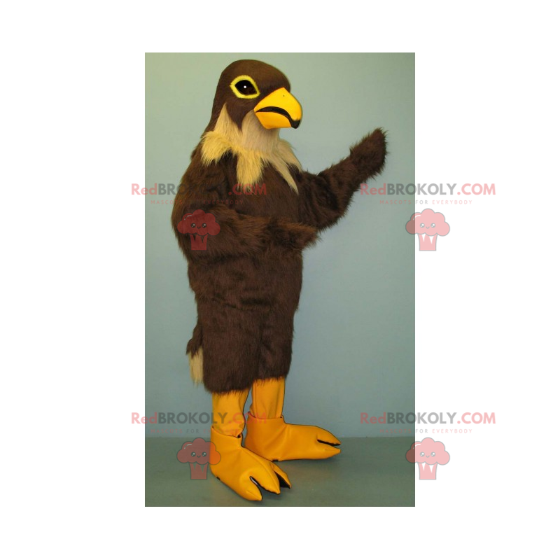 Brown bird mascot and beige neck - Redbrokoly.com