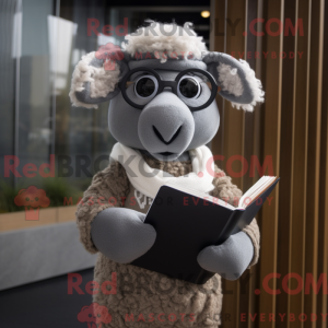 Grå Merino Sau maskot...