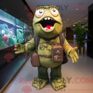 Oliven Piranha máscara de...