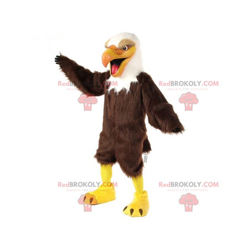 Threatening bird mascot - Redbrokoly.com