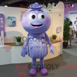 Lavender Pho mascot costume...