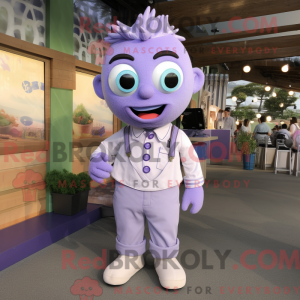 Lavender Pho mascot costume...