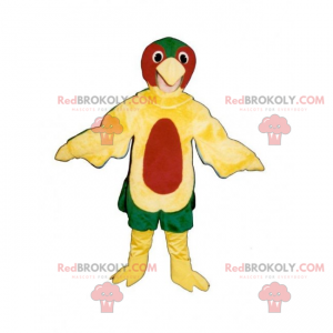 Mascote pássaro multicolorido - Redbrokoly.com