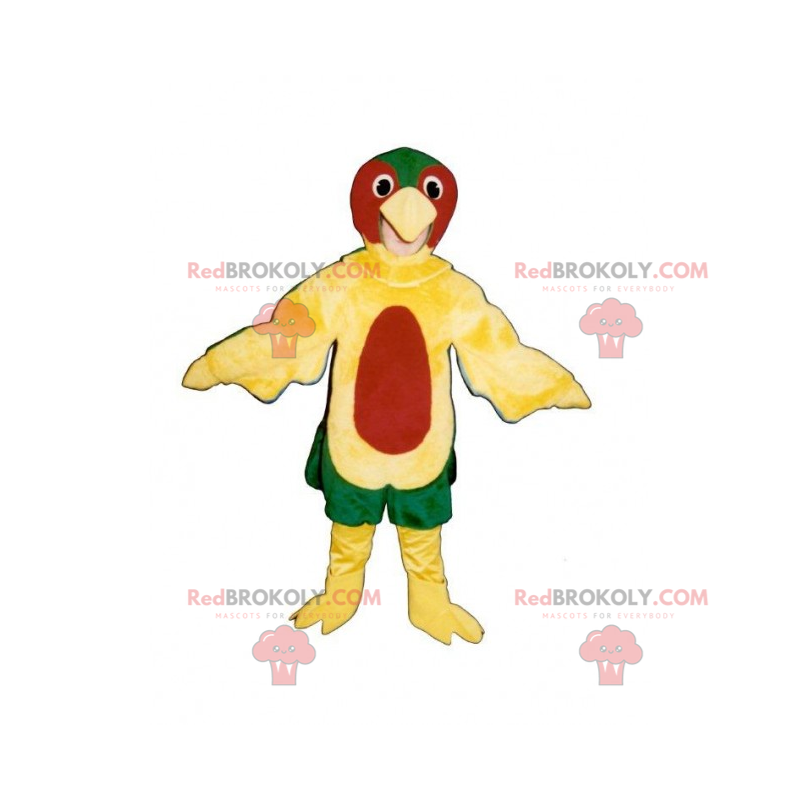 Mascote pássaro multicolorido - Redbrokoly.com