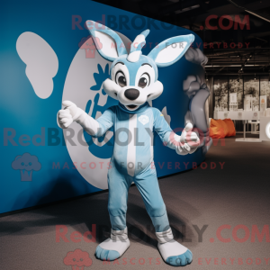 Sky Blue Gazelle maskot...