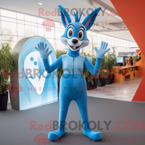 Sky Blue Gazelle maskot...