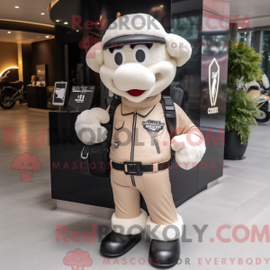 Cream Aglet mascot costume...