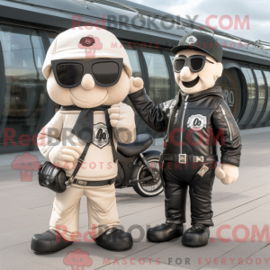 Cream Aglet maskot kostume...