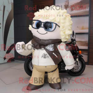 Cream Aglet maskot kostume...