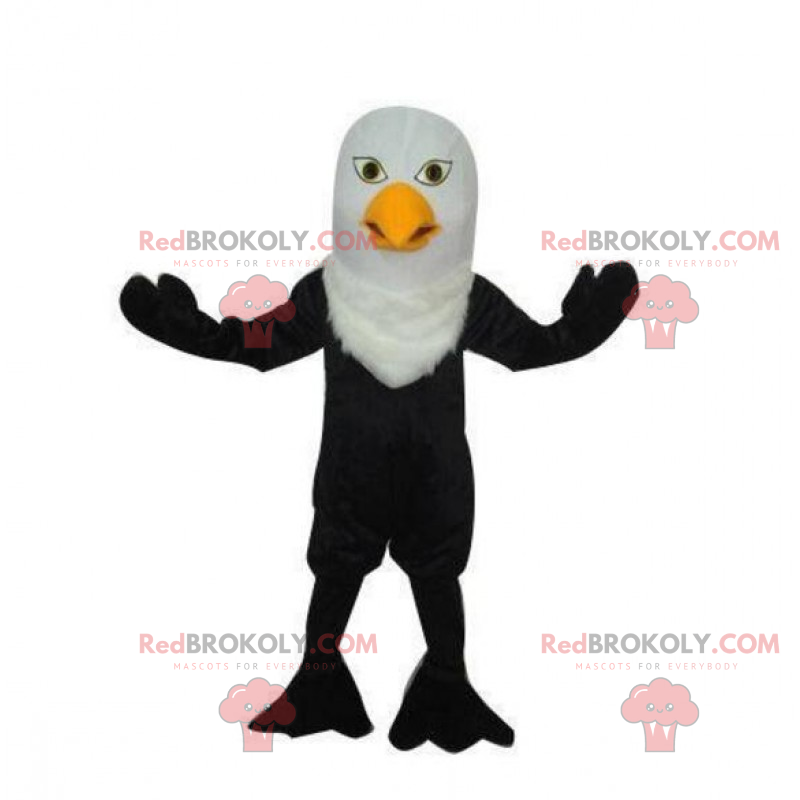 Black and white bird mascot - Redbrokoly.com