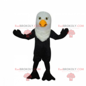 Mascotte uccello bianco e nero - Redbrokoly.com