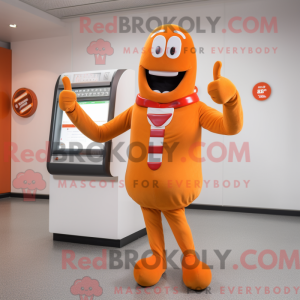 Orange Hot Dogs maskot...
