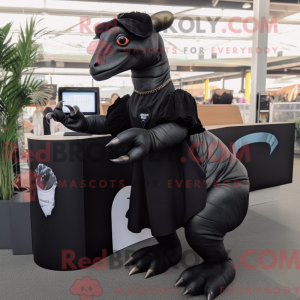 Zwart Parasaurolophus...