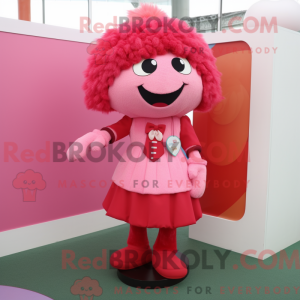 Disfraz de mascota rosa...