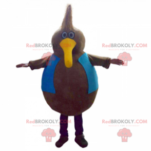 Allround vogelmascotte met lange gele snavel - Redbrokoly.com