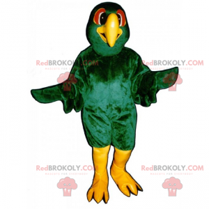 Green bird mascot - Redbrokoly.com