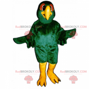 Grön fågelmaskot - Redbrokoly.com