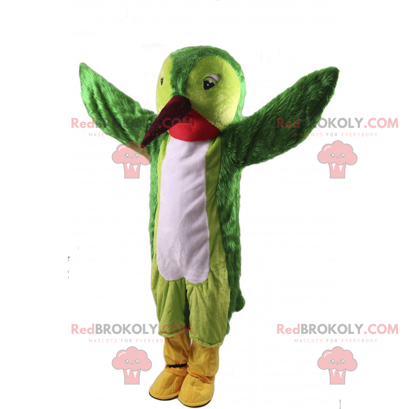 Mascotte groene kolibrie - Redbrokoly.com