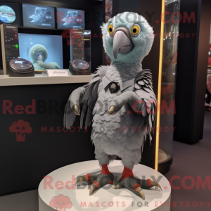 Grå papegøje maskot kostume...
