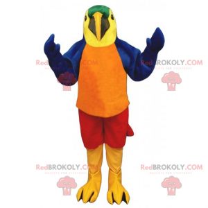 Mascote pássaro - papagaio - Redbrokoly.com