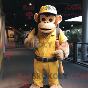 Yellow Chimpanzee mascot...