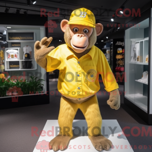 Yellow Chimpanzee mascot...