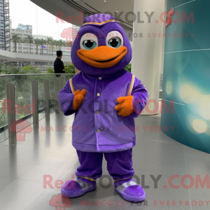Purple Mandarin mascot...