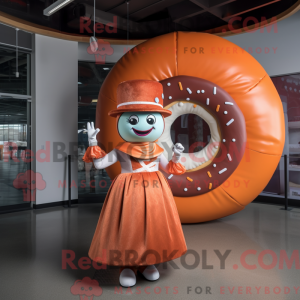 Rust Donut-maskotdraktfigur...