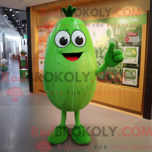 Limegrøn vandmelon maskot...