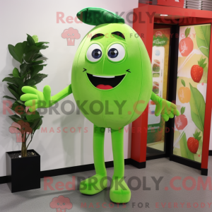 Limegrøn vandmelon maskot...