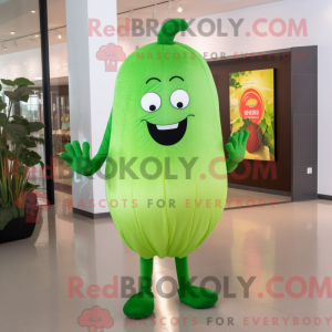 Limegrøn vandmelon maskot...