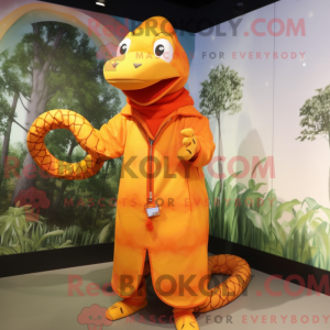 Mascotte de Serpent Orange...