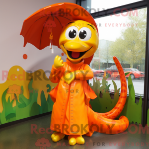 Mascotte de Serpent Orange...