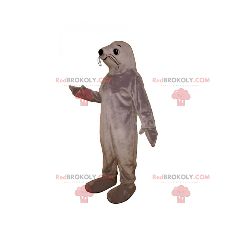 Sorridente mascotte del leone di mare - Redbrokoly.com Sorridente mascotte del leone di mare - Redbrokoly.com