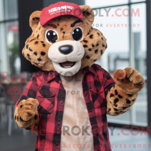 Rust Cheetah maskot kostume...