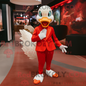 Red Swan maskot drakt...