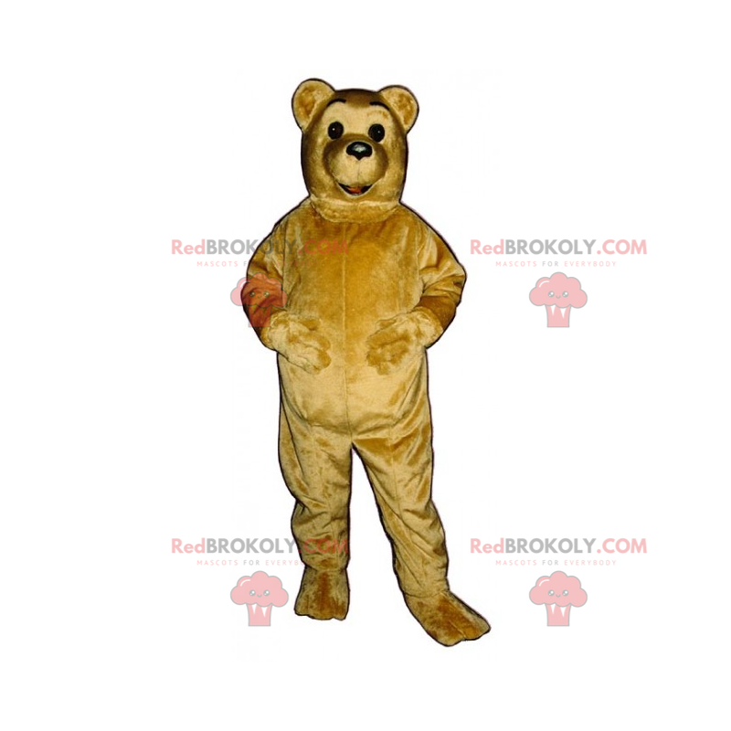 Bear beige hårmaskot - Redbrokoly.com