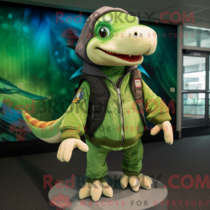 Green Dimorphodon mascot...