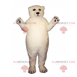 Mascotte d'ours blanc - Redbrokoly.com