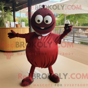 Maroon Petanque Ball...