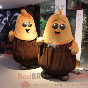 Brun potet maskot...