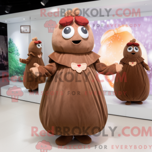 Brun potet maskot...