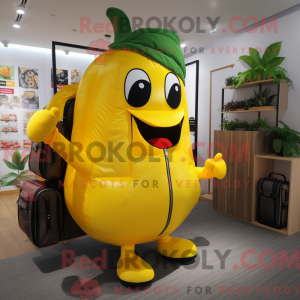 Gul Pepper maskot kostyme...
