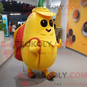 Gul Pepper maskot kostyme...