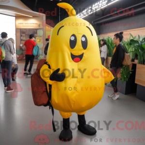 Gul Pepper maskot kostyme...