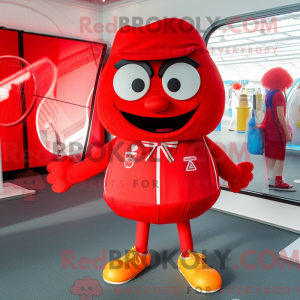 Rød men maskot...