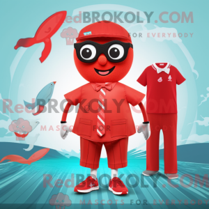 Red But mascottekostuum...