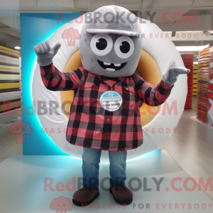 Grå Donut maskot kostume...