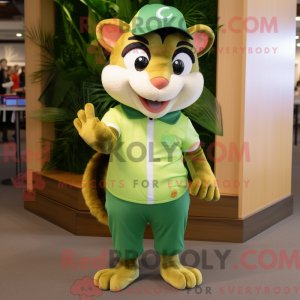 Postava maskota Lime Green...